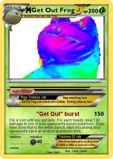 Pokemon Get Out Frog