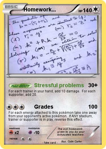 Pokemon Homework...