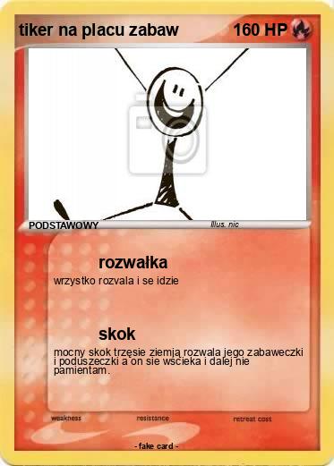 Pokemon tiker na placu zabaw