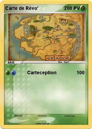 Pokemon Carte de Révo'