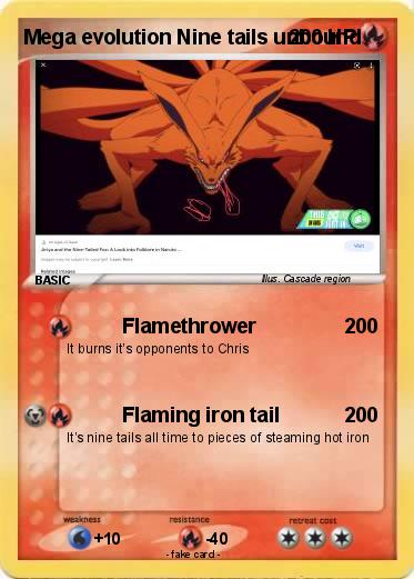Pokemon Mega evolution Nine tails unbound
