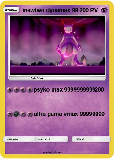 Pokemon mewtwo dynamax 99