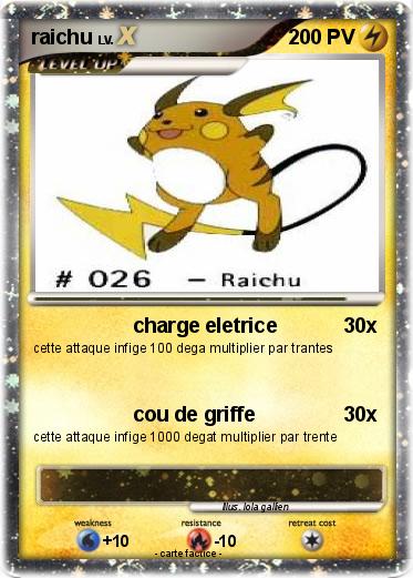 Pokemon raichu