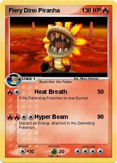 Pokemon Fiery Dino Piranha
