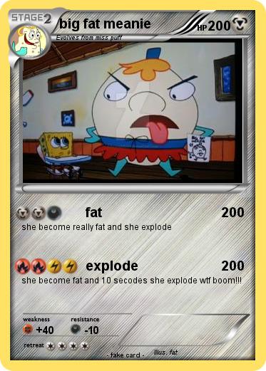 Pokemon big fat meanie