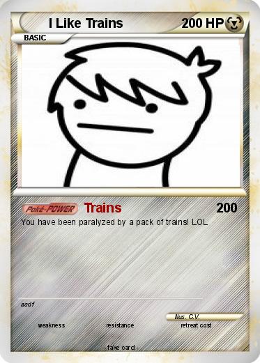 Pokemon I Like Trains