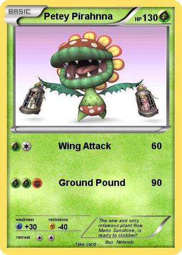 Pokemon Petey Pirahnna