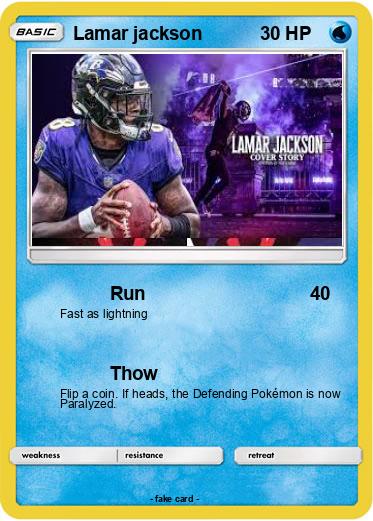 Pokemon Lamar jackson