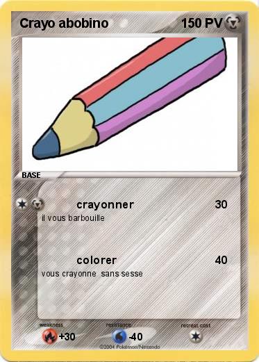 Pokemon Crayo abobino