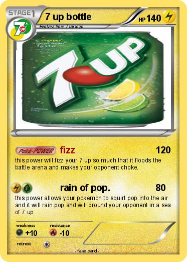 Pokemon 7 up bottle