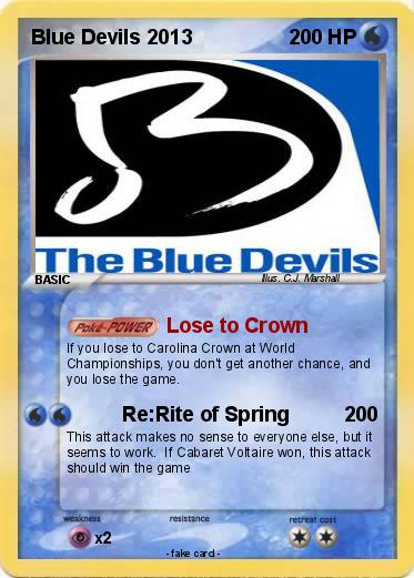 Pokemon Blue Devils 2013
