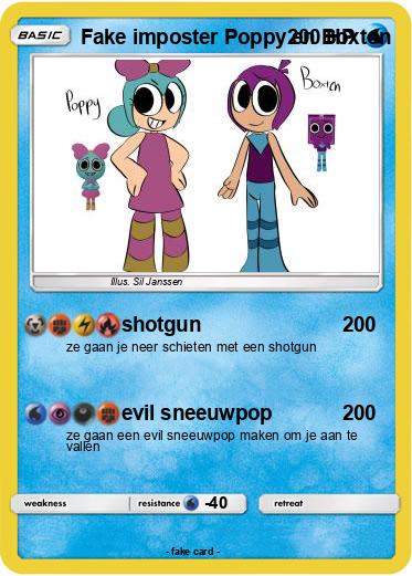 Pokemon Fake imposter Poppy en Boxton