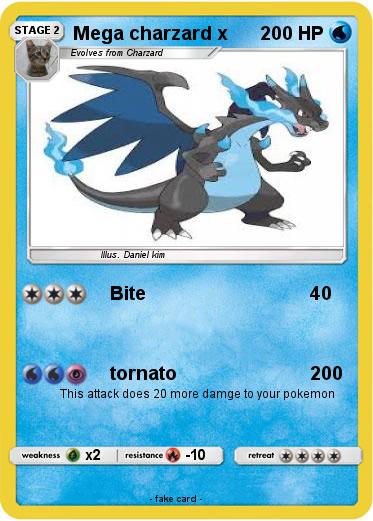 Pokemon Mega charzard x