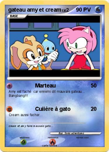 Pokemon gateau amy et cream