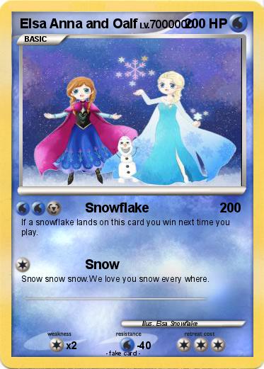 Pokemon Elsa Anna and Oalf