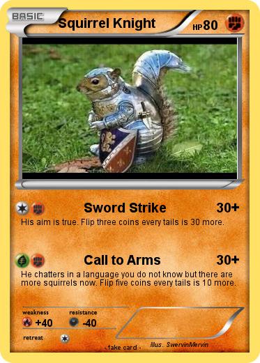 Pokemon Squirrel Knight