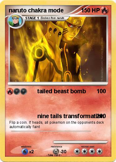 Pokemon naruto chakra mode
