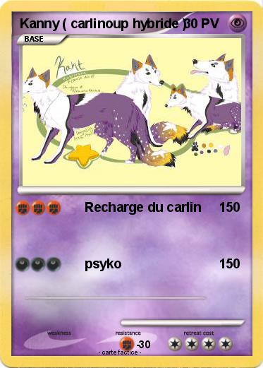 Pokemon Kanny ( carlinoup hybride )