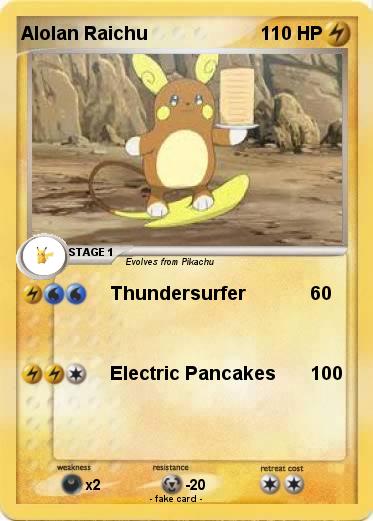 Pokemon Alolan Raichu