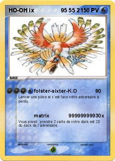 Pokemon HO-OH ix                 95 55 2