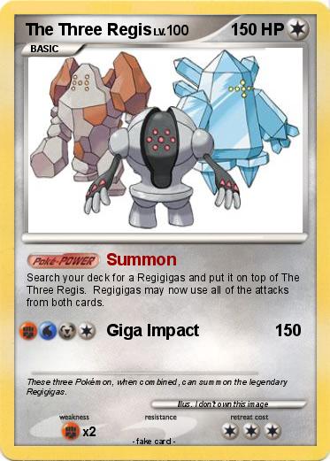 Pokemon The Three Regis