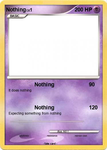 Pokemon Nothing