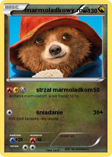 Pokemon marmoladkowy miś