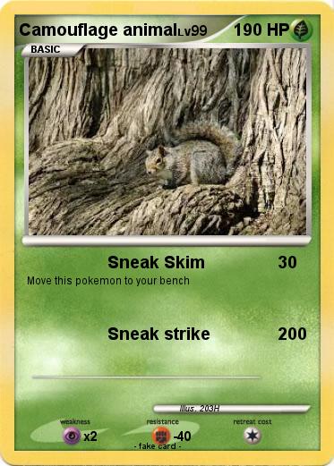 Pokemon Camouflage animal