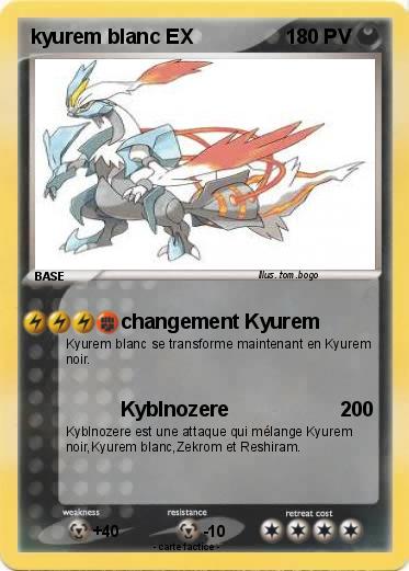 Pokemon kyurem blanc EX