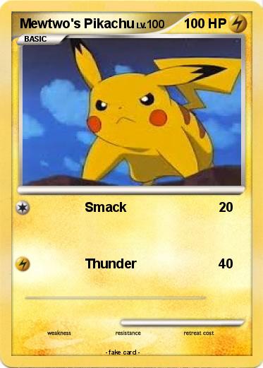 Pokemon Mewtwo's Pikachu