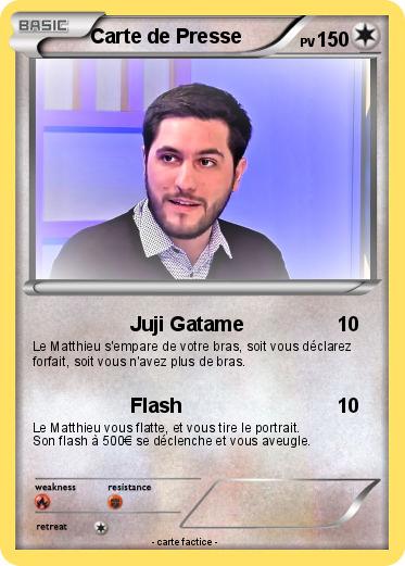 Pokemon Carte de Presse