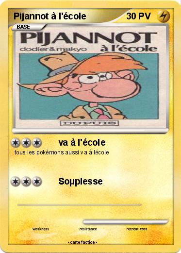 Pokemon Pijannot à l'école