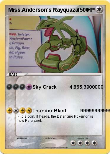 Pokemon Miss.Anderson's Rayquaza     0              