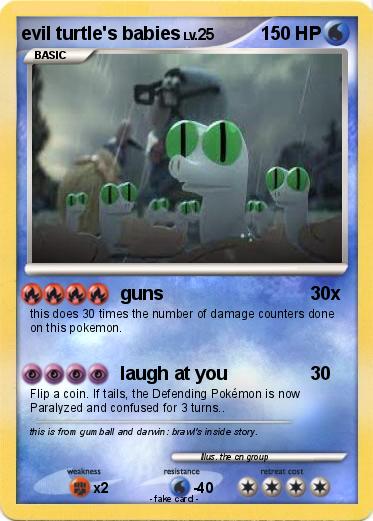 Pokemon evil turtle's babies