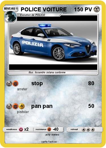 Pokemon POLICE VOITURE