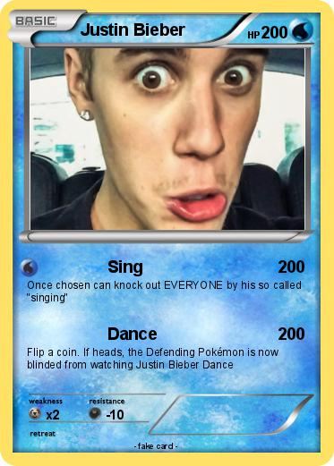 Pokemon Justin Bieber