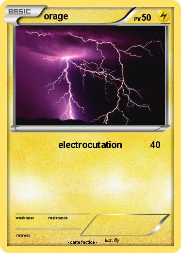 Pokemon orage