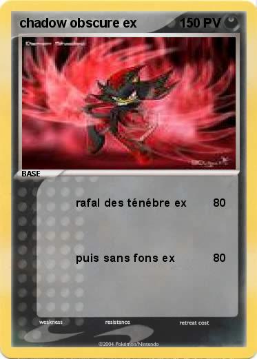 Pokemon chadow obscure ex