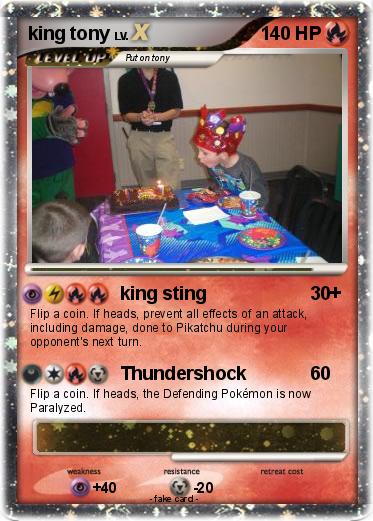 Pokemon king tony