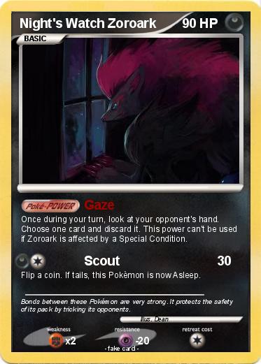 Pokemon Night's Watch Zoroark