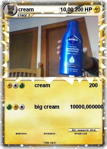 Pokemon cream                  10,00