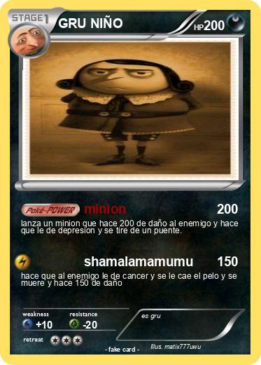 Pokemon GRU NIÑO