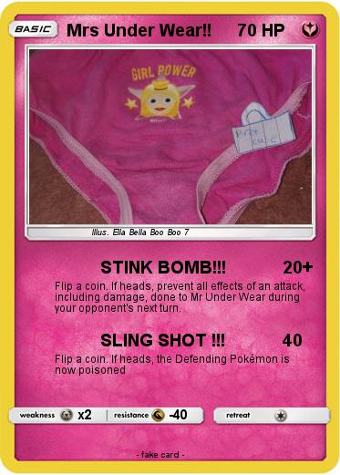 Pokemon Mrs Under Wear!!