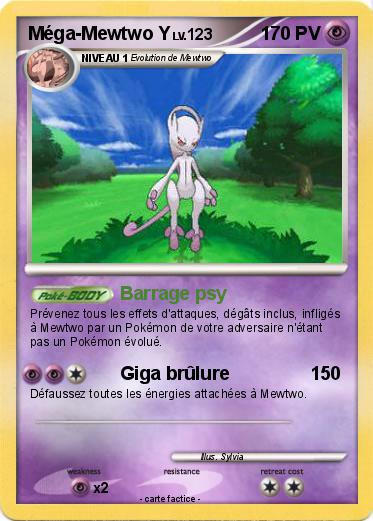 Pokemon Méga-Mewtwo Y