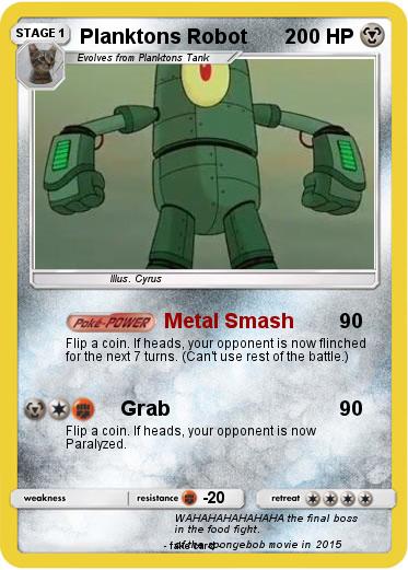 Pokemon Planktons Robot