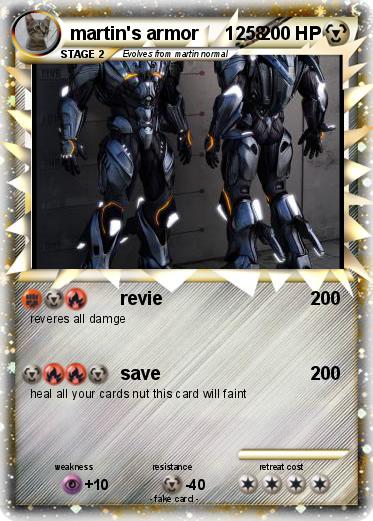 Pokemon martin's armor     1258
