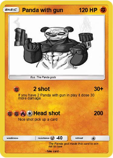 Pokemon Panda with gun