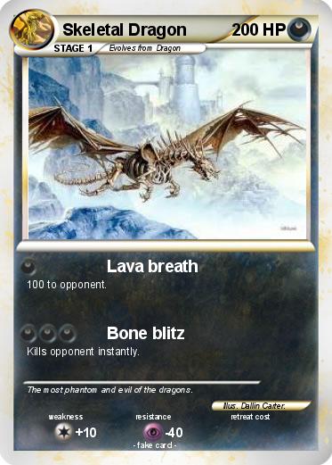 Pokemon Skeletal Dragon