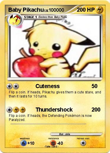 Pokemon Baby Pikachu