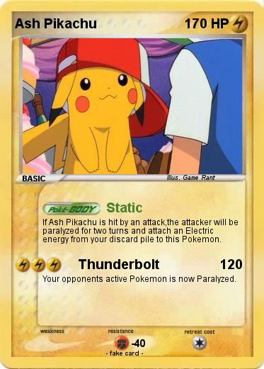 Pokemon Ash Pikachu